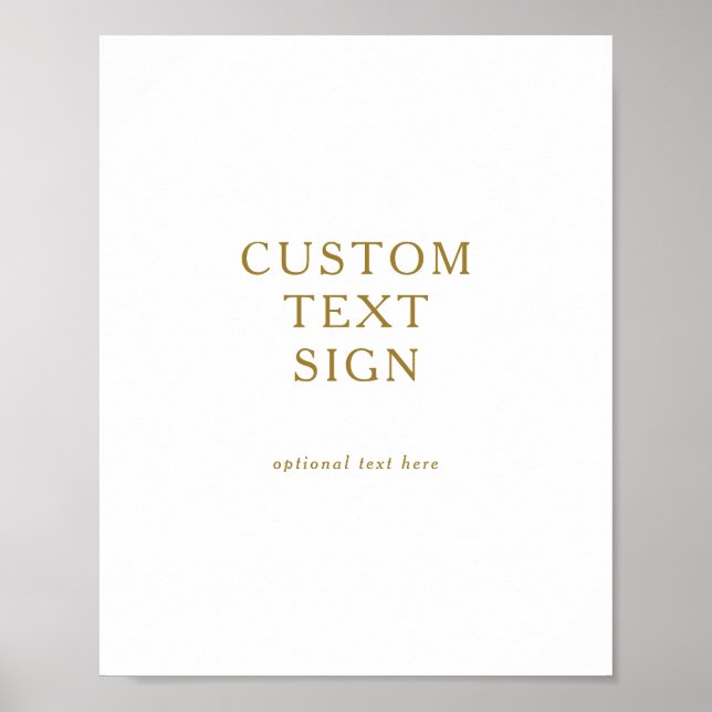 Poster Cartes et cadeaux minimalistes classiques sur mesu (Devant)