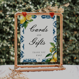 Poster Cartes et cadeaux Panneau Mariage Lemon Positano