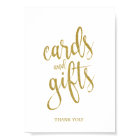 Cartes et cadeaux Parties scintillant Gold 8x10 Ma