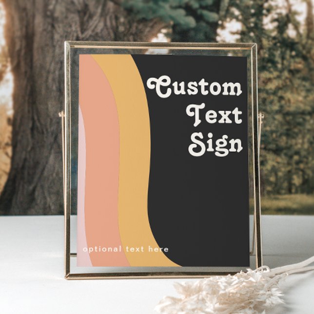 Poster Cartes et Cadeaux Personnalisés Arc-en-Ciel Rétro  (Créateur téléchargé)