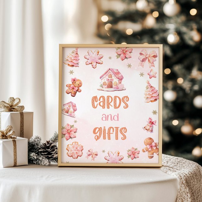 Poster Cartes et cadeaux Petit Cookie Noël Anniversaire (Créateur téléchargé)