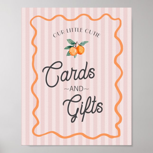 Poster Cartes et cadeaux Pink Little Cutie (Devant)