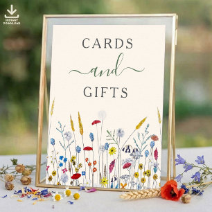 Poster Cartes et Cadeaux Prairie de Fleurs Sauvages Panne