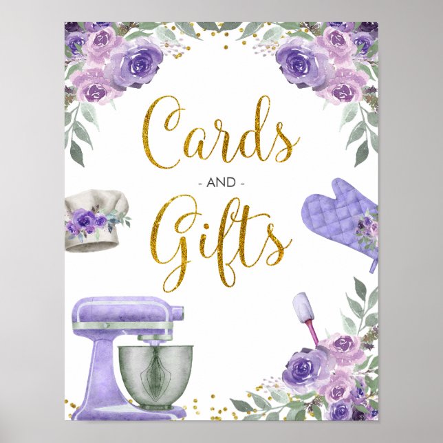 Poster Cartes et Cadeaux Purple Stock the Kitchen (Devant)