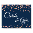 Cartes et cadeaux Rose Parties scintillant or Conf