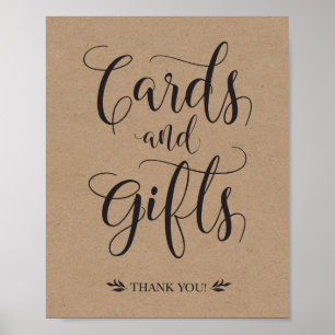 Poster Cartes et cadeaux SIGNE Mariage rustique