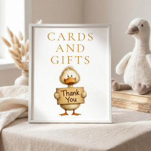 Poster Cartes et Cadeaux Silly Goose Panneau Baby Shower
