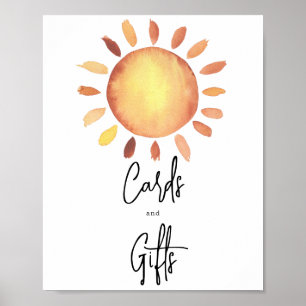 Poster Cartes et cadeaux Sunshine