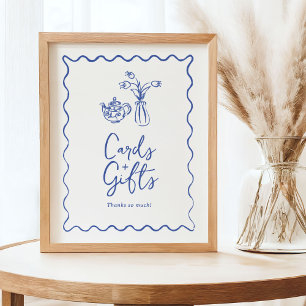 Poster Cartes et panneau de cadeaux Gribouillis Fantaisis