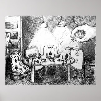 Poster Cartes Jouer des gens