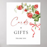 Cartes nuptiales à l'aquarelle branchée fraise cad