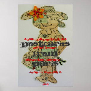 Poster Cartes postales de Paris