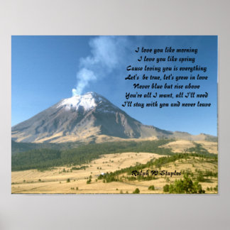 Poster Cartes postales romantiques