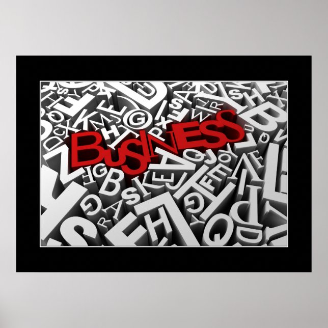 Poster Cartes professionnelles (Devant)