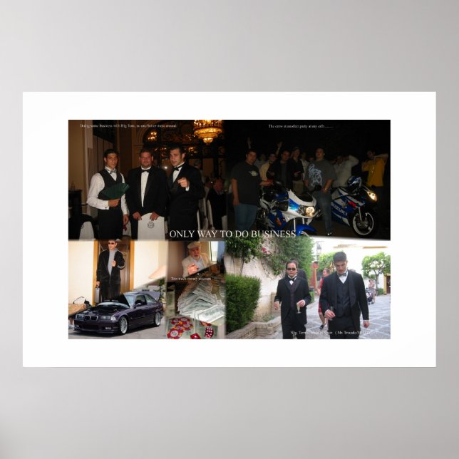 Poster Cartes professionnelles (Devant)