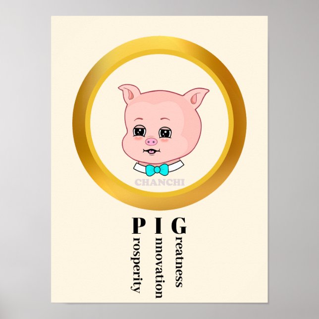 Poster Carton de porc mignon (Devant)