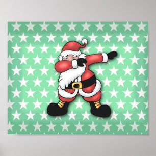 Poster Carton de Santa claus dabbing