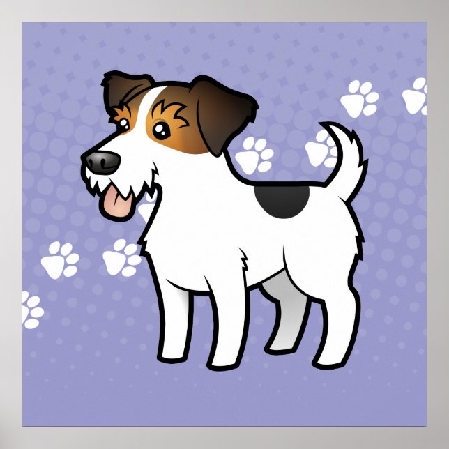 Poster Carton Jack Russell Terrier (Devant)