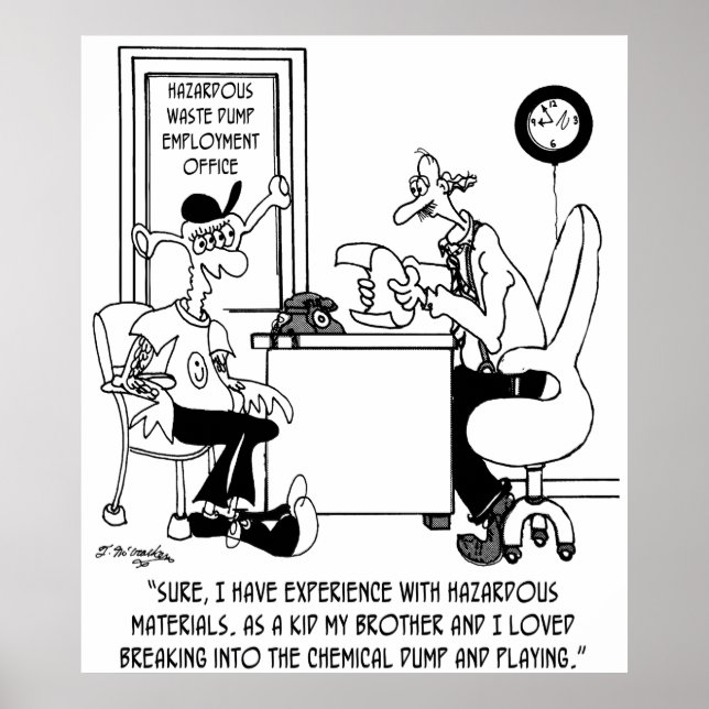 Poster Cartoon chimique 8791 (Devant)