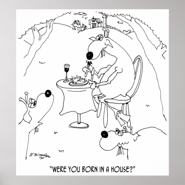 Poster Cartoon de chèvre 6928 (Devant)