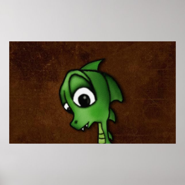 Poster Cartoon Dragon (Devant)