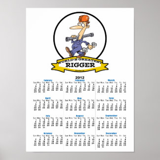 POSTER CARTOON HOMME LE PLUS RIGGER