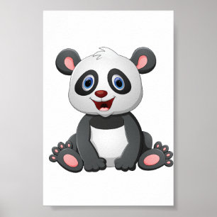 Poster Cartoon mignonne Fox Digital Imprimable Poster&Sti