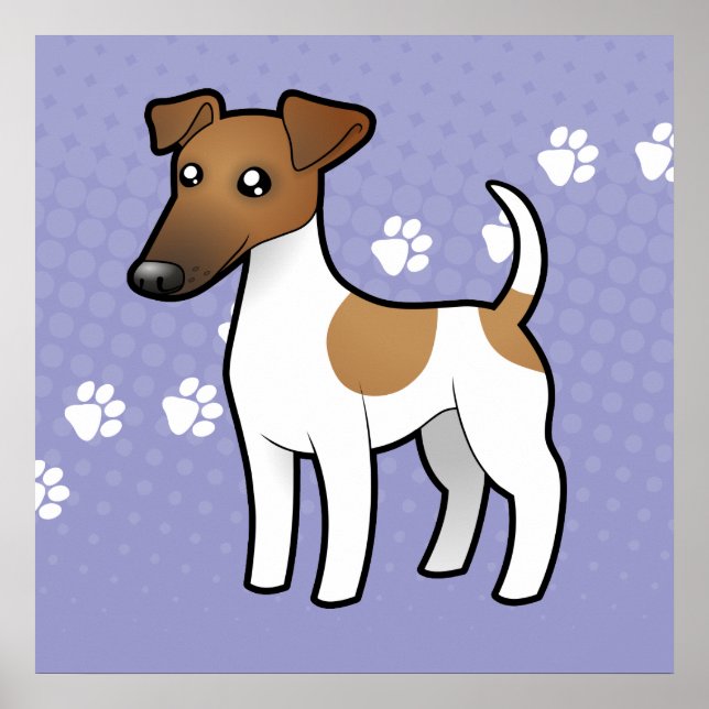 Poster Cartoon Smooth Fox Terrier (Devant)