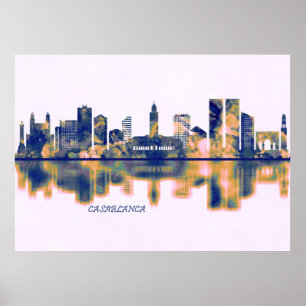 Poster Casablanca Skyline