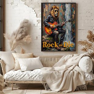 Poster Cascade acoustique : le rugissement du roi