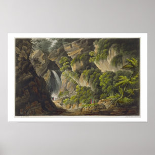 Poster Cascade chez Shanklin, 'de l'île de la