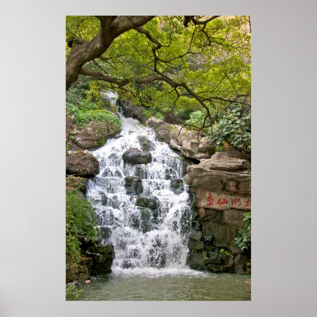 Poster Cascade chinoise (Devant)