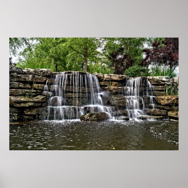 Poster Cascade dans les Ozarks (Devant)