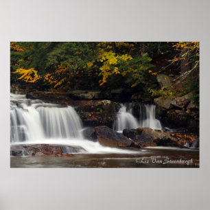 Poster Cascade d'automne