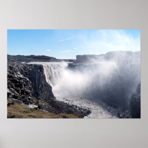 Poster Cascade de Dettifoss dans le parc national de Vatn