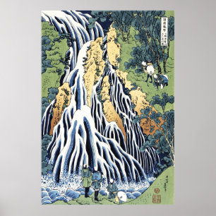 Poster Cascade de Kirifuri près de la montagne Kurokami H