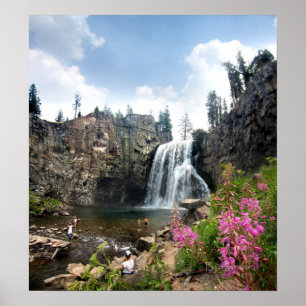 Poster Cascade de Rainbow Falls - Devils Postpile - Sierr