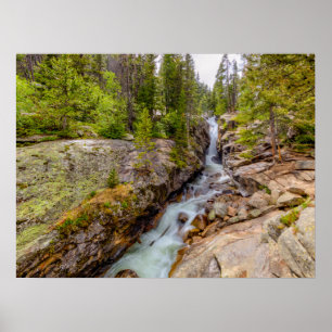 Poster Cascade de rivière et chute d'eau