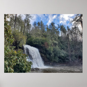 Poster Cascade de Silver Run Falls en Caroline du Nord