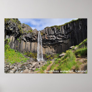 Poster Cascade de Svartifoss, Islande