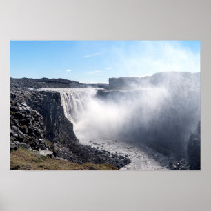Poster Cascade Dettifoss - Vatnajokull NP - Islande