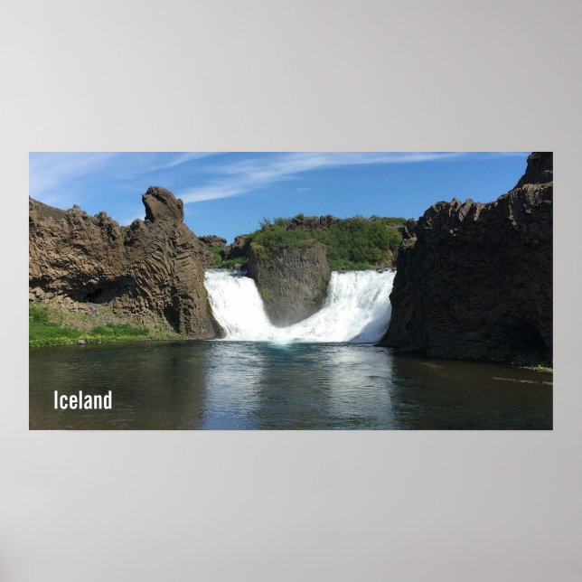 Poster Cascade d'Islande (Devant)