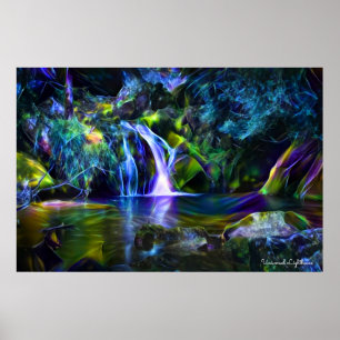 Poster Cascade fractale