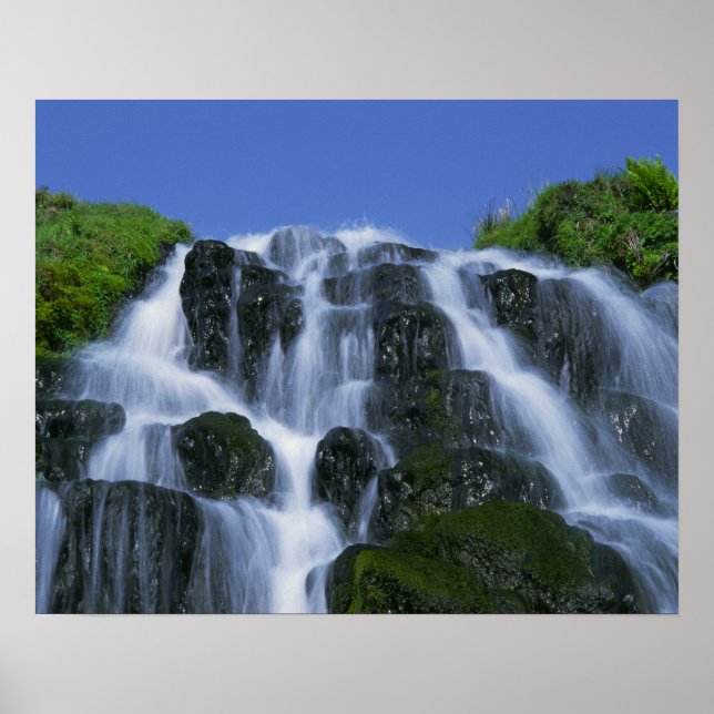 Poster Cascade, Portree, île de Skye, Hautes-Terres, (Devant)
