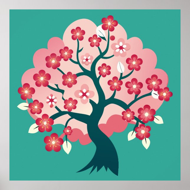 Poster Cascade Sakura (Devant)