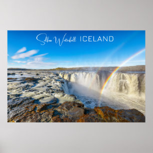Poster Cascade Selfoss, Islande