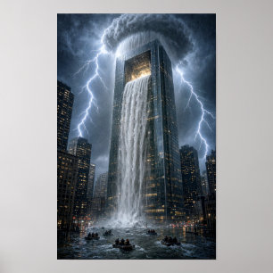 Poster Cascade Urbaine