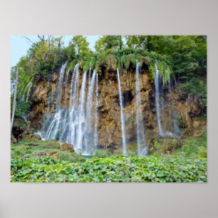 Poster Cascades dans le Parc National de Plitvice - Croat