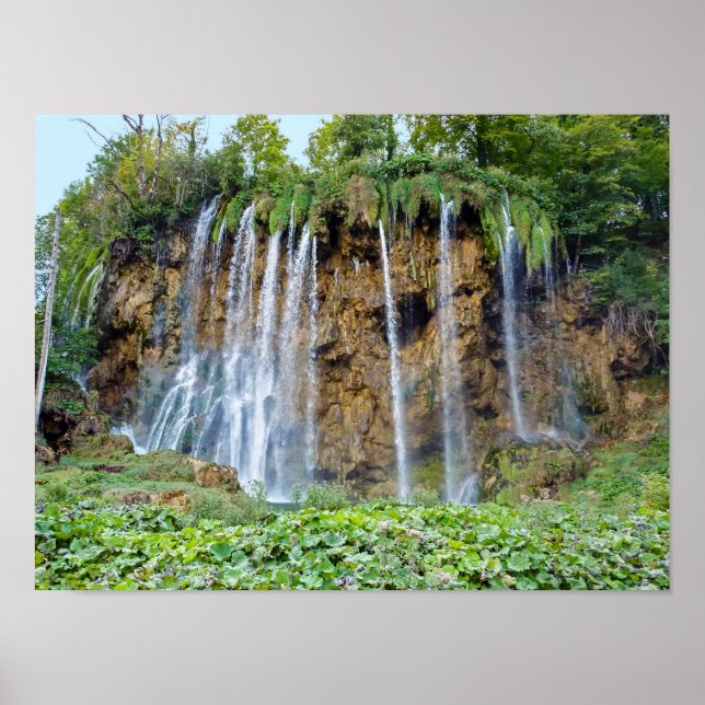 Poster Cascades dans le Parc National de Plitvice - Croat (Devant)