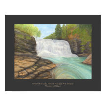 Cascades de Cane Creek - Waterfall Art Imprimer